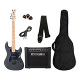 Kit Guitarra Strato Strinberg Sts100 + Amplificador Meteoro