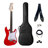 Kit Guitarra Stratocaster Winner Wgs Vermelho