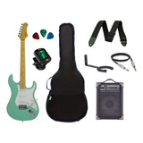 Kit Guitarra Tagima Strato Tg530 Acessórios