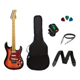 Kit Guitarra Woodstock Tagima Tg530 Strato + Acessórios