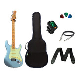 Kit Guitarra Woodstock Tagima Tg530 Strato + Acessórios