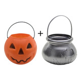 Kit Halloween Bruxa Decoracao Fantasma Caldeirao Abobora 1