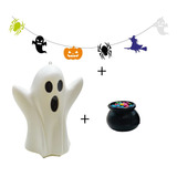 Kit Halloween Decoracao Fantasma Moranga Abobora Bruxa 08