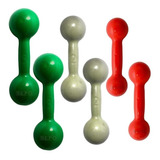 Kit Halter Emborrachado Pesos 1kg - 2kg E 3kg - Pares