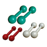 Kit Halter Emborrachado Pesos 1kg - 2kg E 3kg - Pares