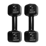 Kit Halteres 1 A 10 Kg Pintado Sextavado Com Suporte Torre
