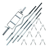 Kit Halteres Barras 1,80 1,50 1,20 W, H Para Musculação