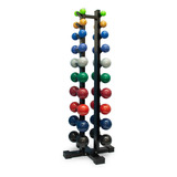 Kit Halteres De 1 A 10kg 10 Pares + Suporte