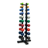 Kit Halteres De 1 A 10kg 10 Pares + Suporte