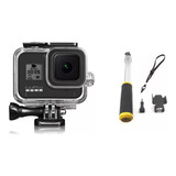 Kit Hero 8 Go Pro 8 Black Caixa Estanque Bastão Transparente