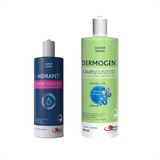 Kit Hidrapet Creme 100g + Dermogen Xampu 500ml Cães Gatos