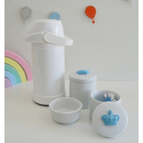 Kit Higiene Bebê Maternidade Azul Porcelana