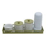 Kit Higiene Bebê Moderno Porcelana Quarto Térmica Bandeja