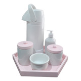 Kit Higiene Bebê Porcelana Garrafa Pressão