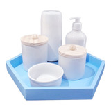 Kit Higiene Bebê Porcelana Maternidade Garrafa