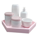 Kit Higiene Bebê Porcelana Maternidade Menina