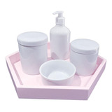 Kit Higiene Bebe Porcelana Menina Maternidade