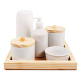Kit Higiene Bebê Porcelana Menina Menino Maternidade Garrafa