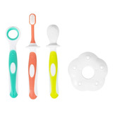 Kit Higiene Bucal Infantil Massageador Escova