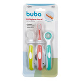Kit Higiene Bucal Infantil Massageador Escova Limpador Buba