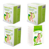 Kit Higienização Bebê Recém Nascid Cotonete Algodão Quadrado
