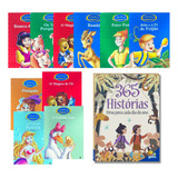 Kit Histórias Clássicas Infantis + 365 Histórias Crianças | Desenhos Atividades Contos | 11 Livros