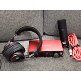 Kit Home Studio Focusrite Scarlett 2i2 3rd Gen