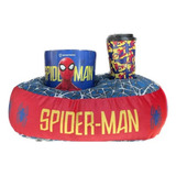 Kit Homem Aranha Almofada Balde Pipoca Copo Oficial Canudo