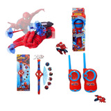 Kit Homem Aranha Luva + Microfone + Relógio + Walkie Talkie 