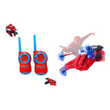Kit Homem Aranha Luva + Walkie Talkie Brinquedo Infantil 
