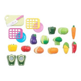 Kit Horti Fruti Brinquedo Legumes C/ Velcro Infantil Cozinha