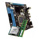 Kit I3 2100 Intel+placa Mãe H61+8gb