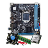 Kit I3 3220 3,3 + Placa Mãe H61 1155 + 4 Gb Ddr3 + Cooler