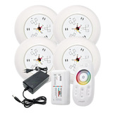 Kit Ilum Piscina 4 Super Led 9w (modelo Novo) + Touch 
