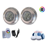 Kit Iluminação 02 Led 15w Rgb Inox+ Central Touch+ Fonte 12v