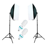 Kit Iluminação 2 Softbox  Sombrinha