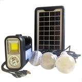 Kit Iluminação Camping Barraca Carregador Solar Portatil Led