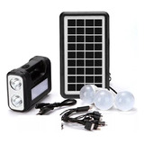 Kit Iluminação Carregador Solar Portátil Led