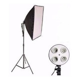 Kit Iluminação Contínua 50x70 Soquete Quadruplo.