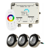 Kit Iluminação Piscina - Contr Touch + 3 Leds Rgb 9w Tholz