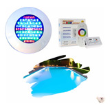 Kit Iluminação Piscina 1 Refletor Led 70 Lâmpadas + Comando