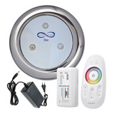Kit Iluminação Piscina 1 Super Led Inox 9w Rgb + Touch
