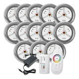 Kit Iluminação Piscina 13 Led's 6w Inox Rgb + Comando