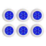 Kit Iluminação Piscina 6 Refletor Led 70 Rgb Abs S/ Comando