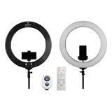 Kit Iluminador Ring Light Led Selfie 48cm C/ Tripé 2m E Nfe