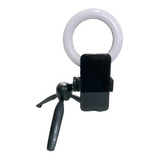 Kit Iluminador Ring Light Led Selfie Cel 16cm Com Tripé