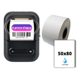 Kit Impressora Xd-210 + 5 Rolos Etiquetas 50x80 Prova D'água