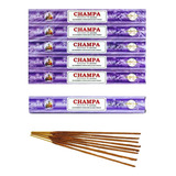 Kit Incenso Massala Flute Champa 10 Caixas De 8 Varetas