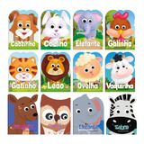 Kit Infantil 12 Livros De Animais - Coleção Olha Quem Sou! + Amiguinhos Recortados