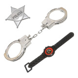 Kit Infantil Algema Policial Brinquedo Presente